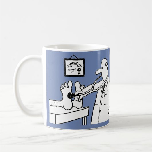 Fun Design für einen Arzt Kaffeetasse (Links)