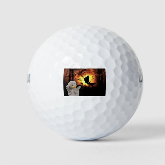 Fun Design für Halloween Golfball (Vorderseite)