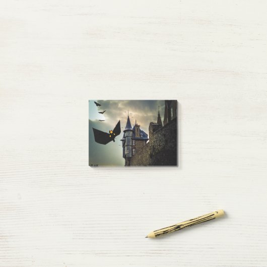 Fun Design für Halloween Post-it Klebezettel (Auf Schreibtisch)