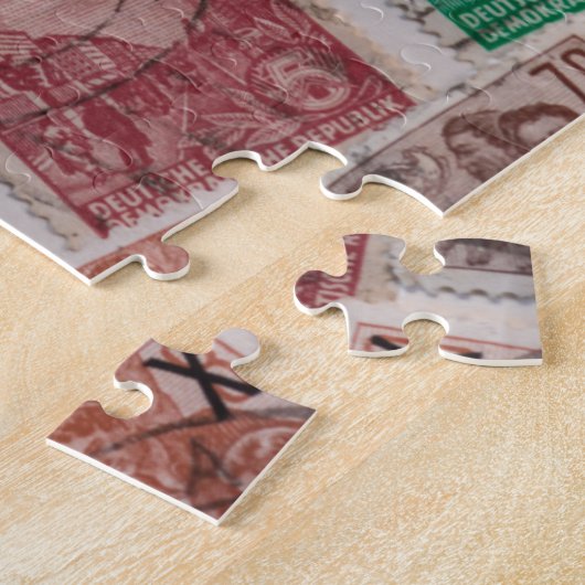 Fun Design mit ostdeutschen Briefmarke Puzzle (Seite)