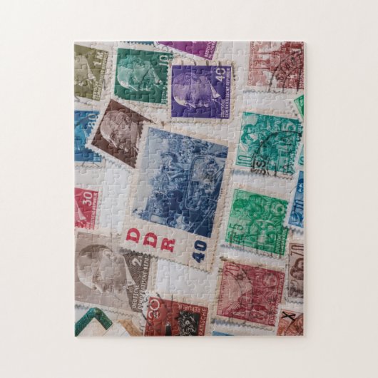 Fun Design mit ostdeutschen Briefmarke Puzzle (Vertikal)
