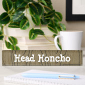 Fun Desk Sign Head Honcho Namensplakette