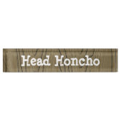 Fun Desk Sign Head Honcho Namensplakette (Vorderseite)