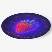 Fun Desserts (Strawberry)  Pappteller (Schrägansicht)