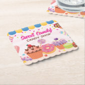 Fun Desserts und Laken Drink Untersetzer (angewinkelt)