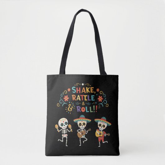 Fun Día de los Muertos Skeleton Celebration Tasche (Vorderseite)