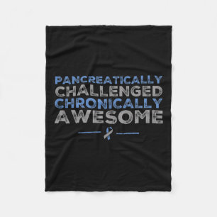 Fun Diabetes Awareness - T1d T2d Diabetische Pankr Fleecedecke