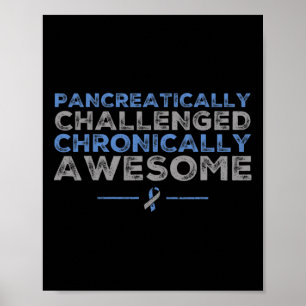 Fun Diabetes Awareness - T1d T2d Diabetische Pankr Poster