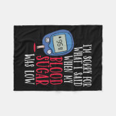 Fun Diabetes Fleecedecke (Vorderseite (Horizontal))
