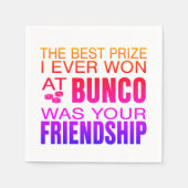 Fun Dice Game Night Bunco Serviette (Vorderseite)