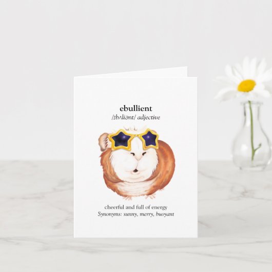 Fun Dictionary Guinea Grüße Karte (Kleine Pflanze)