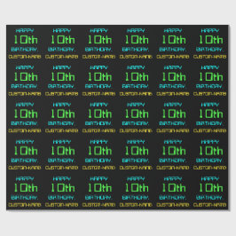 Fun Digital Computing Thema 10. Geburtstag Geschenkpapier