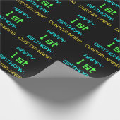 Fun Digital Computing Thema 1. Geburtstag Geschenkpapier (Ecke)