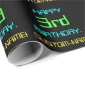 Fun Digital Computing Thema 3. Geburtstag Geschenkpapier (Rolleneckpunkt)