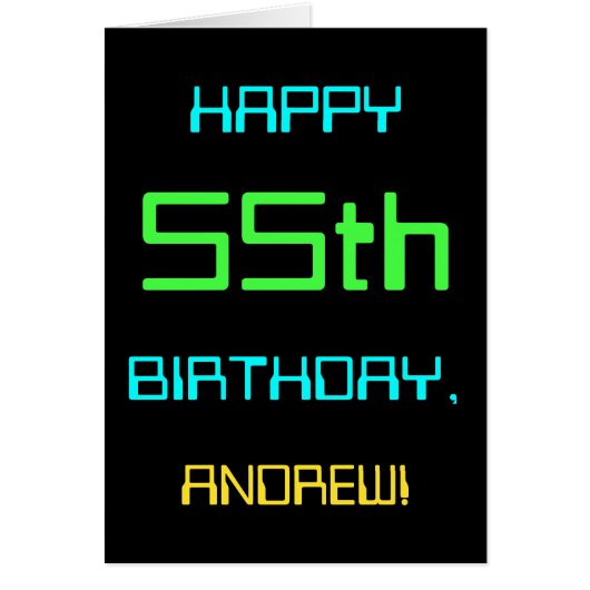 Fun Digital Computing Thema 55. Geburtstag (Vorne)