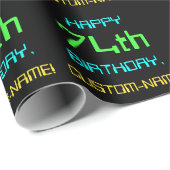 Fun Digital Computing Thema 74. Geburtstag Geschenkpapier (Rolleneckpunkt)