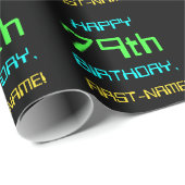 Fun Digital Computing Thema 79. Geburtstag Geschenkpapier (Rolleneckpunkt)