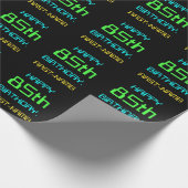 Fun Digital Computing Thema 85. Geburtstag Geschenkpapier (Ecke)