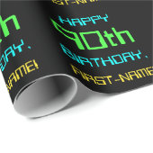 Fun Digital Computing Thema 90. Geburtstag Geschenkpapier (Rolleneckpunkt)