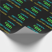 Fun Digital Computing Thema 9. Geburtstag Geschenkpapier (Ecke)