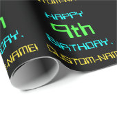 Fun Digital Computing Thema 9. Geburtstag Geschenkpapier (Rolleneckpunkt)