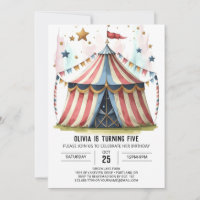 Fun Digital Whimsy Circus Geburtstag