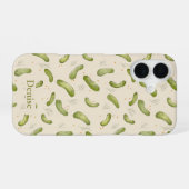 Fun Dill Pickle Muster iPhone 16 Hülle (Rückseite (Horizontal))