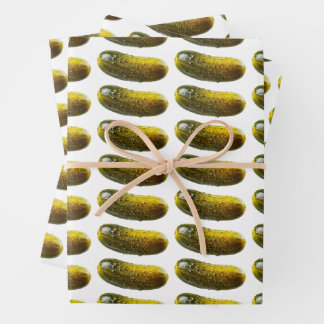 Fun Dill Pickle Pattern – Quirky Design for Foodie Geschenkpapier Set