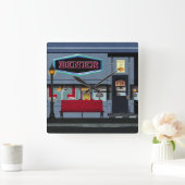Fun Diner clock Quadratische Wanduhr (Zuhause)