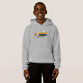 Fun DINO Dinosaurier Traktor Farm School Geburtsta Hoodie (Vorne ganz)