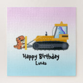 Fun DINO Dinosaurier Traktor Farm School Geburtsta Puzzle (Vertikal)