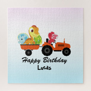 Fun DINO Dinosaurier Traktor Farm School Geburtsta Puzzle