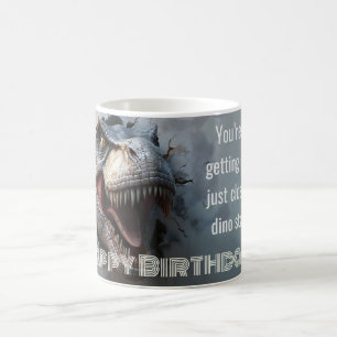 Fun Dino T-rex Geburtstagsdesign Kaffeetasse