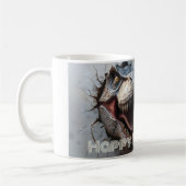Fun Dino T-rex Geburtstagsdesign Kaffeetasse (Links)
