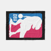 Fun Dinosaur Basketball Fleecedecke (Vorderseite (Horizontal))