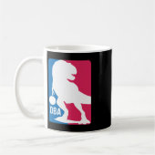 Fun Dinosaur Basketball Kaffeetasse (Links)