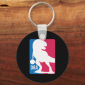 Fun Dinosaur Basketball Schlüsselanhänger (Vorderseite)