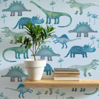 Fun Dinosaur Muster Blau