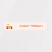 Fun Dinosaur School Name Labels Etiketten (Design 1)