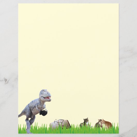 Fun Dinosaur Stationery (Rückseite)