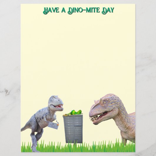 Fun Dinosaur Stationery (Vorderseite)