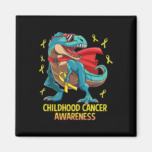 Fun Dinosaur T-Rex Kinder Krebs Bewusstsein Boys Magnet