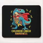 Fun Dinosaur T-Rex Kinder Krebs Bewusstsein Boys Mousepad (Vorne)