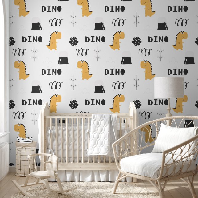 Fun Dinosaur with a Graphic Touch Tapete (Kinder)