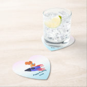 Fun Dinosaurier farbenfrohe Rakete Schule Geburtst Untersetzer (Vor Ort)