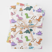 Fun-Dinosaurier-Gastgeschenke, Packpapier, Kinder Geschenkpapier Set (Beispiel)