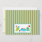 Fun Dinosaurier Geburtstagsparty Einladung (Rückseite)