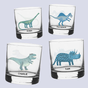 Fun Dinosaurier Personalisiert Glass Whiskyglas