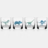 Fun Dinosaurier Personalisiert Glass Whiskyglas (Hinten)