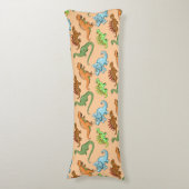 Fun Dinosaurs Pattern Seitenschläferkissen (Vorderseite Vertikal)